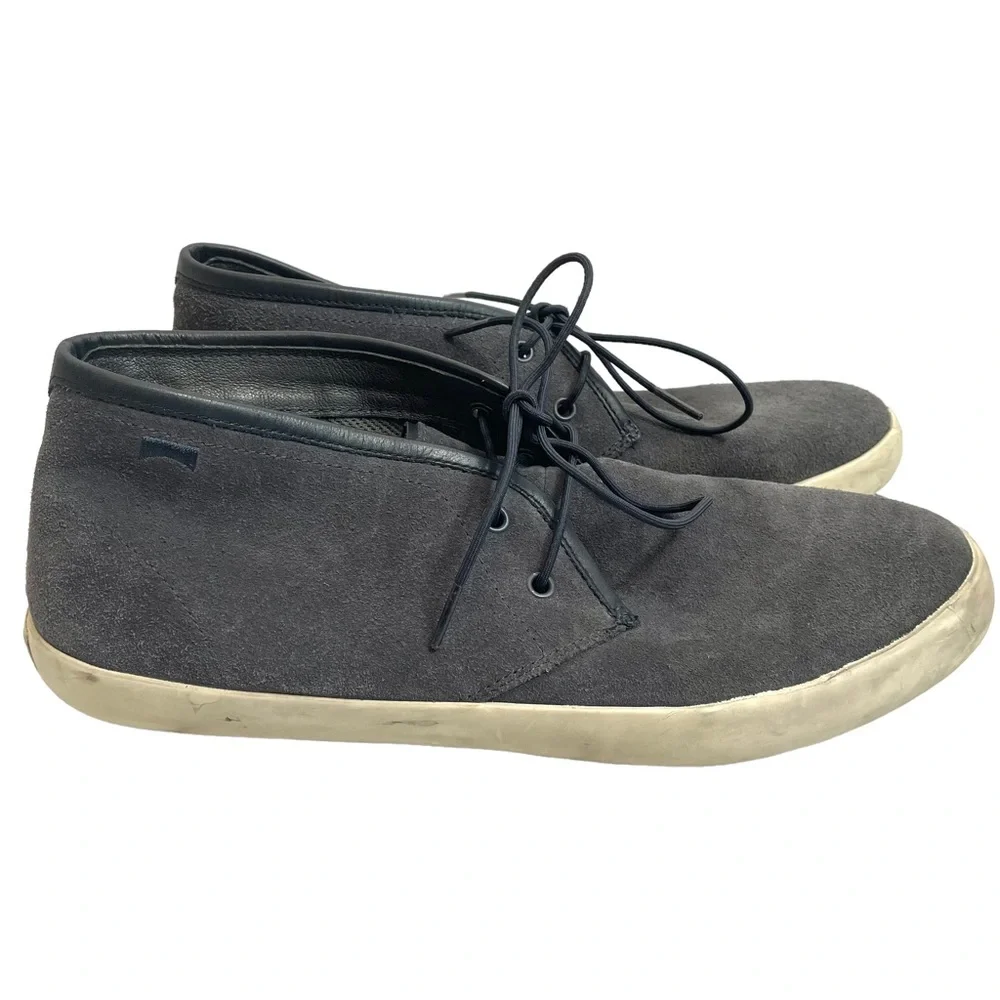 Camper | Suede Lace Up Chukka Ankle Boot Sneakers Gray Size 45 - Picture 1 of 15